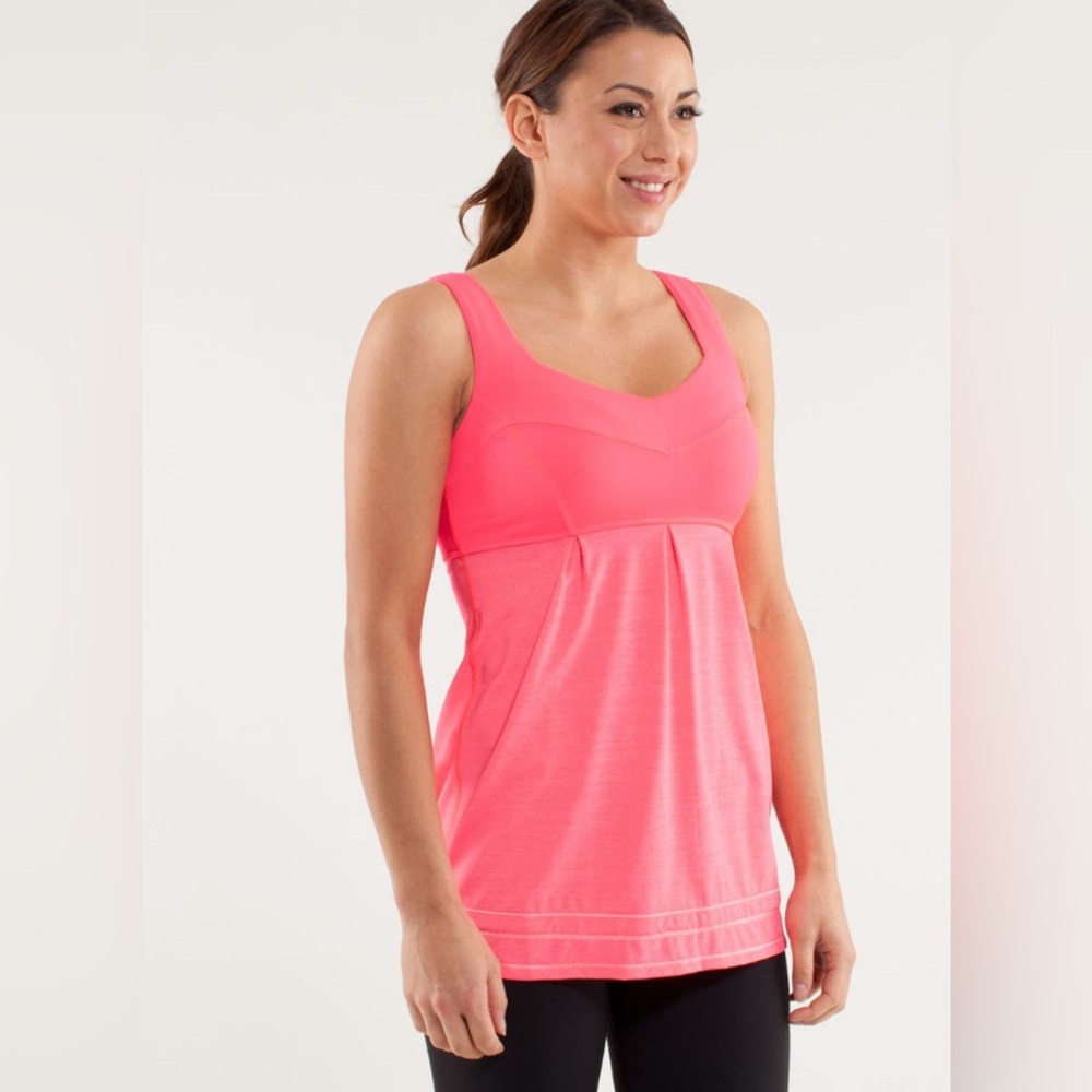 Y2K Lululemon Run Tame Me Tank Flash Pink